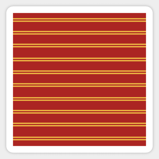 Red and Gold House Color Stripes Sticker by speckled